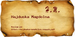 Hajduska Magdolna névjegykártya